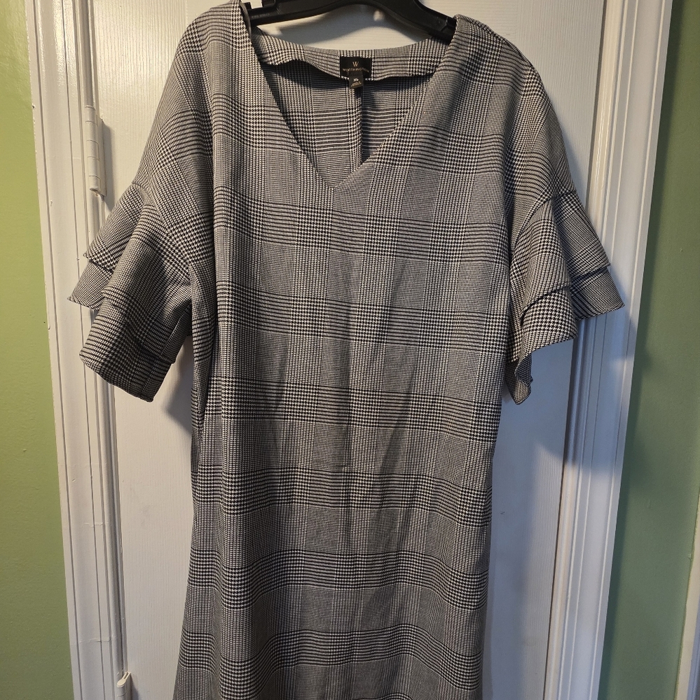 Brand NWOT Glen-Plaid Dress